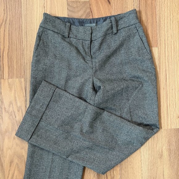 Ann Taylor Pants - Ann Taylor Petites Margo Gray Wool Work Pants - Size OP